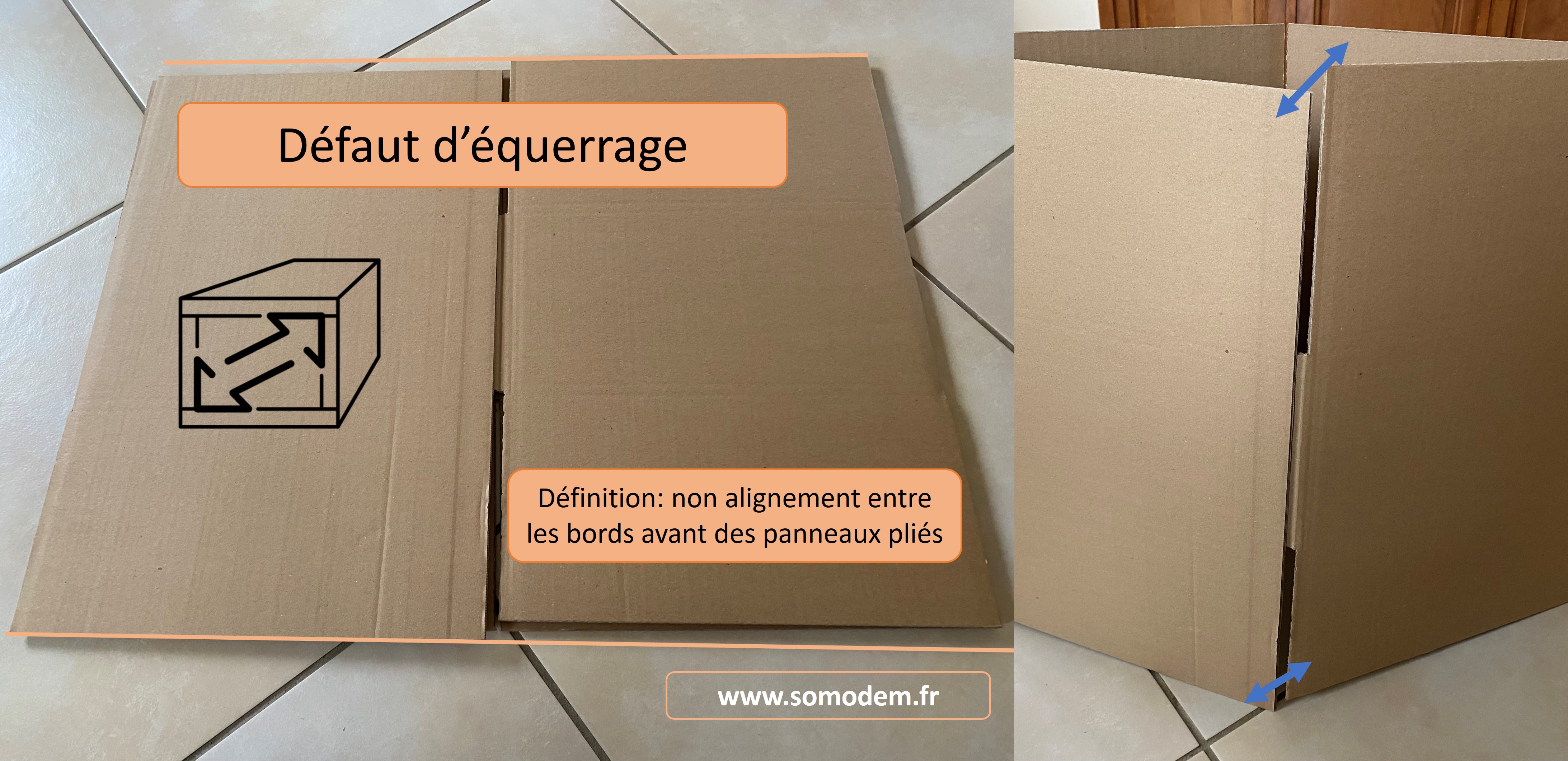 Demi Caisse en carton sur mesure - Fefco 200 - Carton ondulé