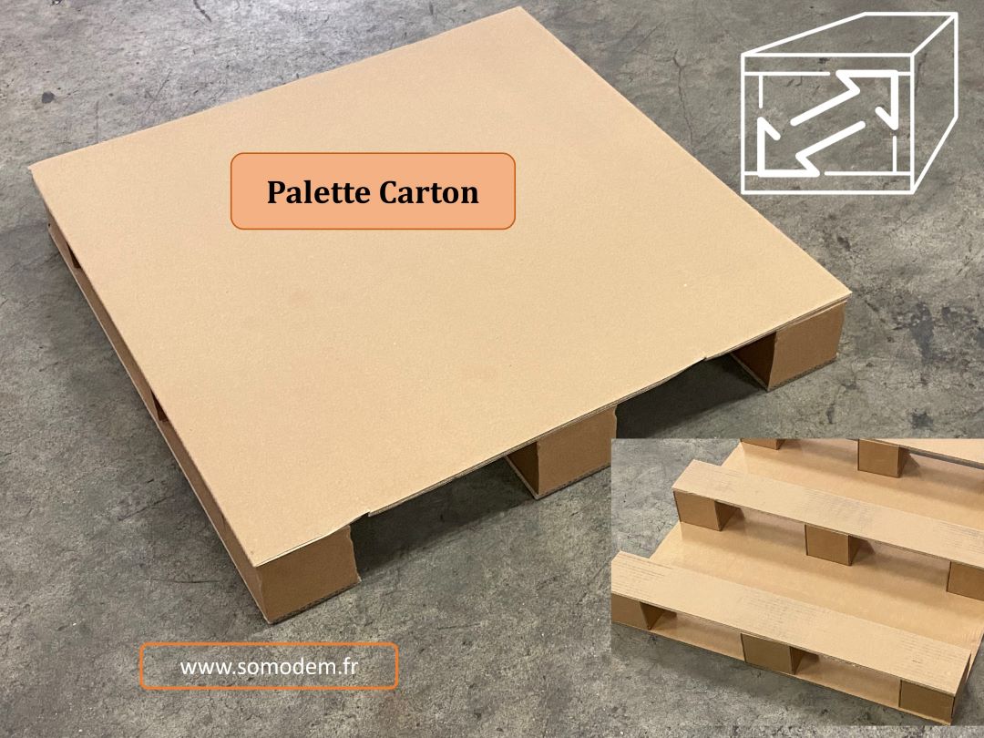 Plaque en carton ondulé par palette complète